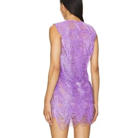 Bronx and Banco Lilac
Wayla Dress beaded mini purple party Revolve $1200 M - Picture 3 of 15